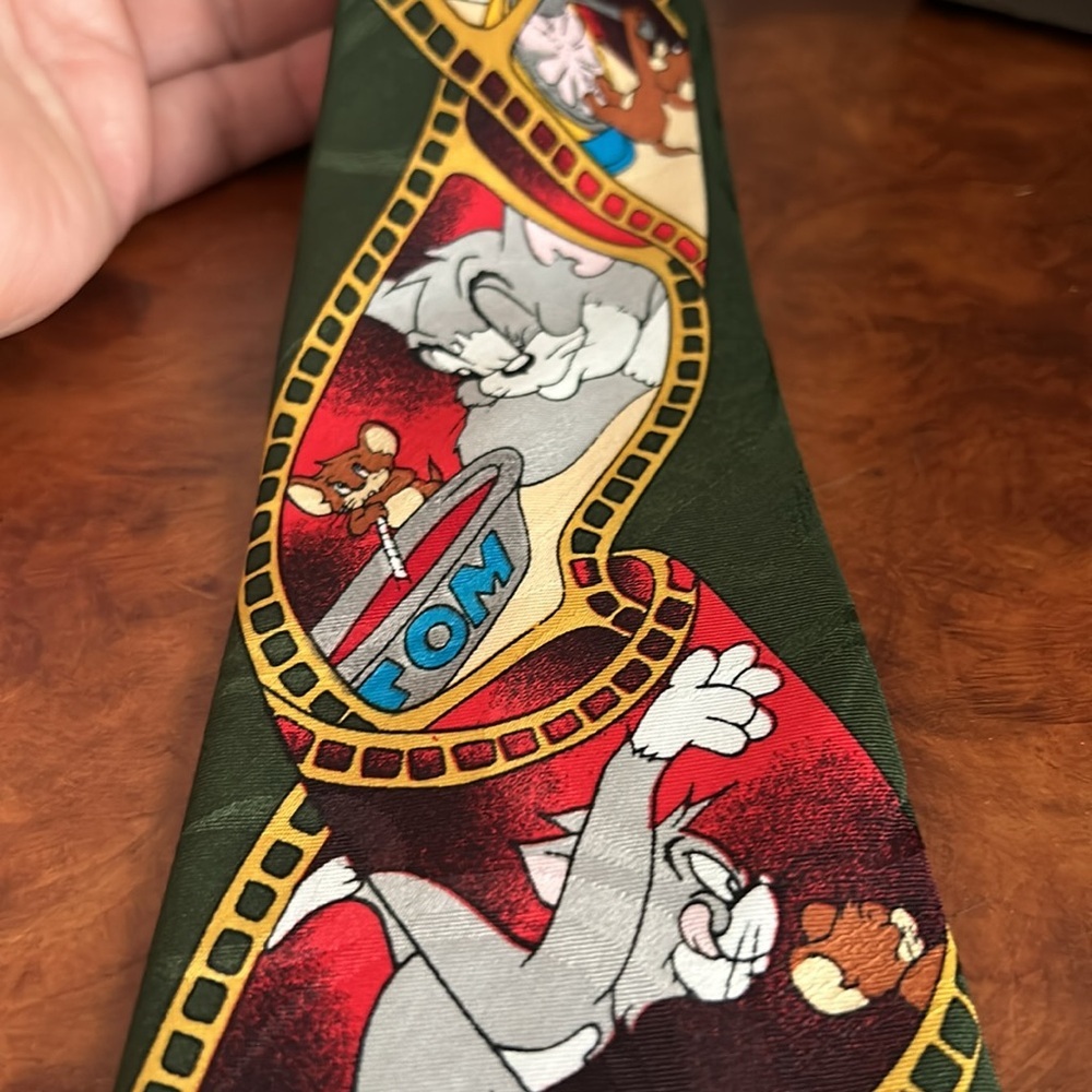 🔥🔥Vintage 1994 Tom & Jerry Neck Tie Authentic Cartoon